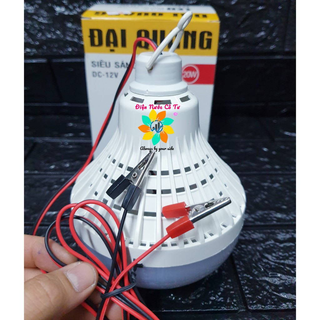 Bóng Đèn LED kẹp bình ắc quy 12V 20w Đại Quang