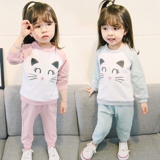 Combo 4 bộ nỉ da cá thu đông cho bé