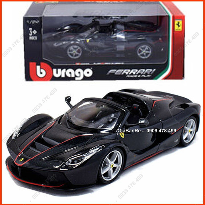 Xe Mô Hình Kim Loại La Ferrari Mui Trần Aperta Tỉ Lệ 1:24 - Bburago - Đỏ - 8182