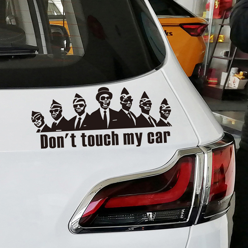 Miếng Dán Trang Trí Xe Hơi In Chữ Don 't Touch My Car