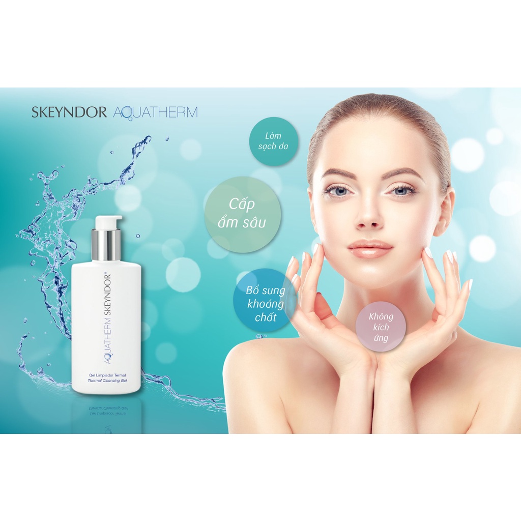 SKEYNDOR Aquatherm Gel rửa mặt cho da dầu nhạy cảm Thermal Cleansing Gel 250ml | BigBuy360 - bigbuy360.vn