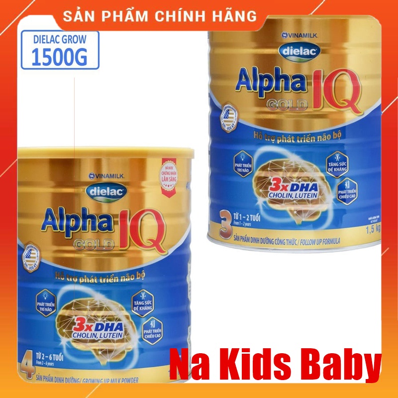Sữa bột Dielac Alpha Gold IQ Vinamilk số 3 - 4 date 2023