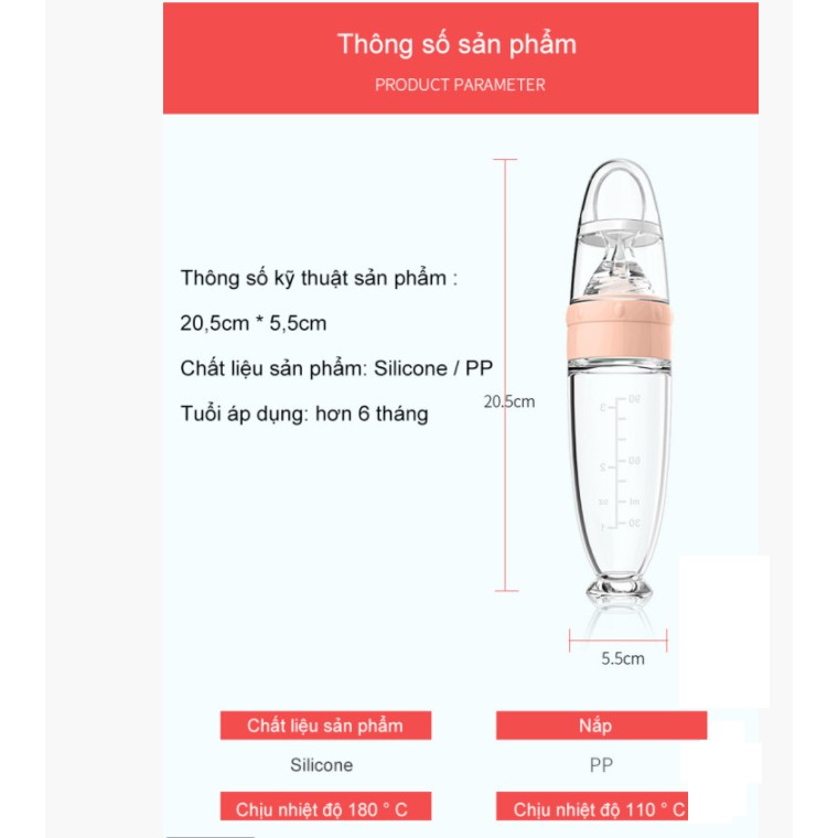 Máy ép bột đầu núm vú cho Bé ESPOIR BPA Free