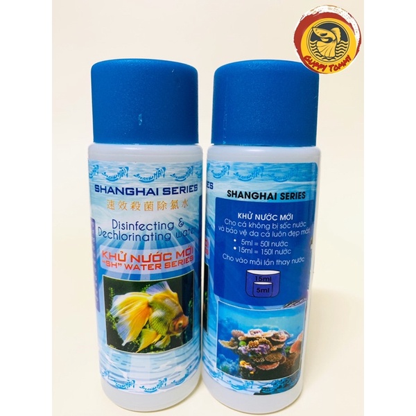 Dung dịch KHỬ nước mới cho hồ cá cảnh SHANGHAI SERIES