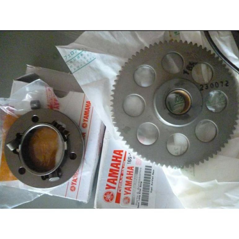 Bộ nhông dĩa thớt đề xe Sirius, Jupiter, Taurus zin yamaha