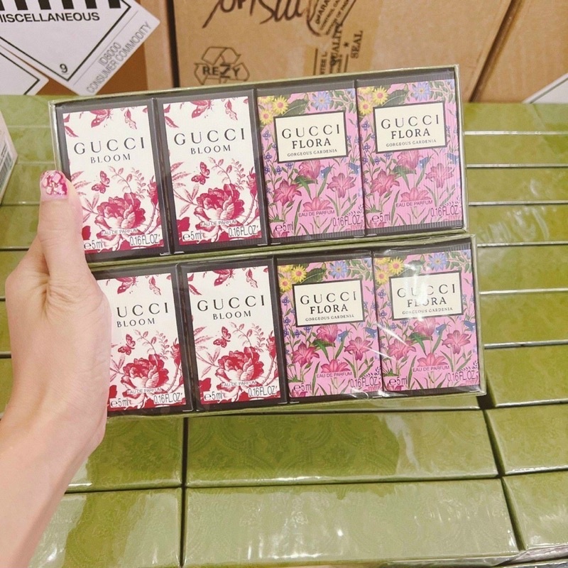 Bộ nước hoa Gucci Bloom+Flora 4 chai mini