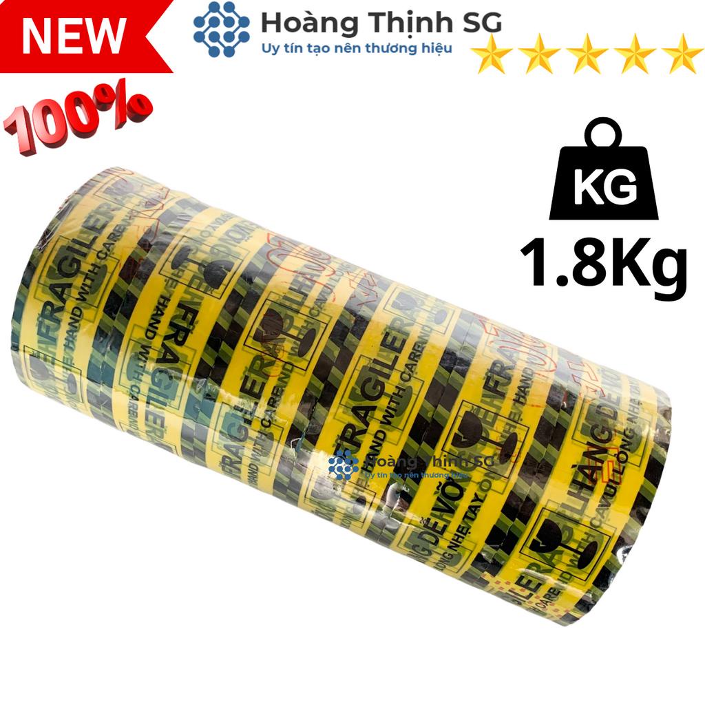 Băng Keo hàng dễ vỡ 200 YARD, Nặng 1.8KG, Gồm 6 cuộn/1 cây, lỗi nhỏ đúng số KG