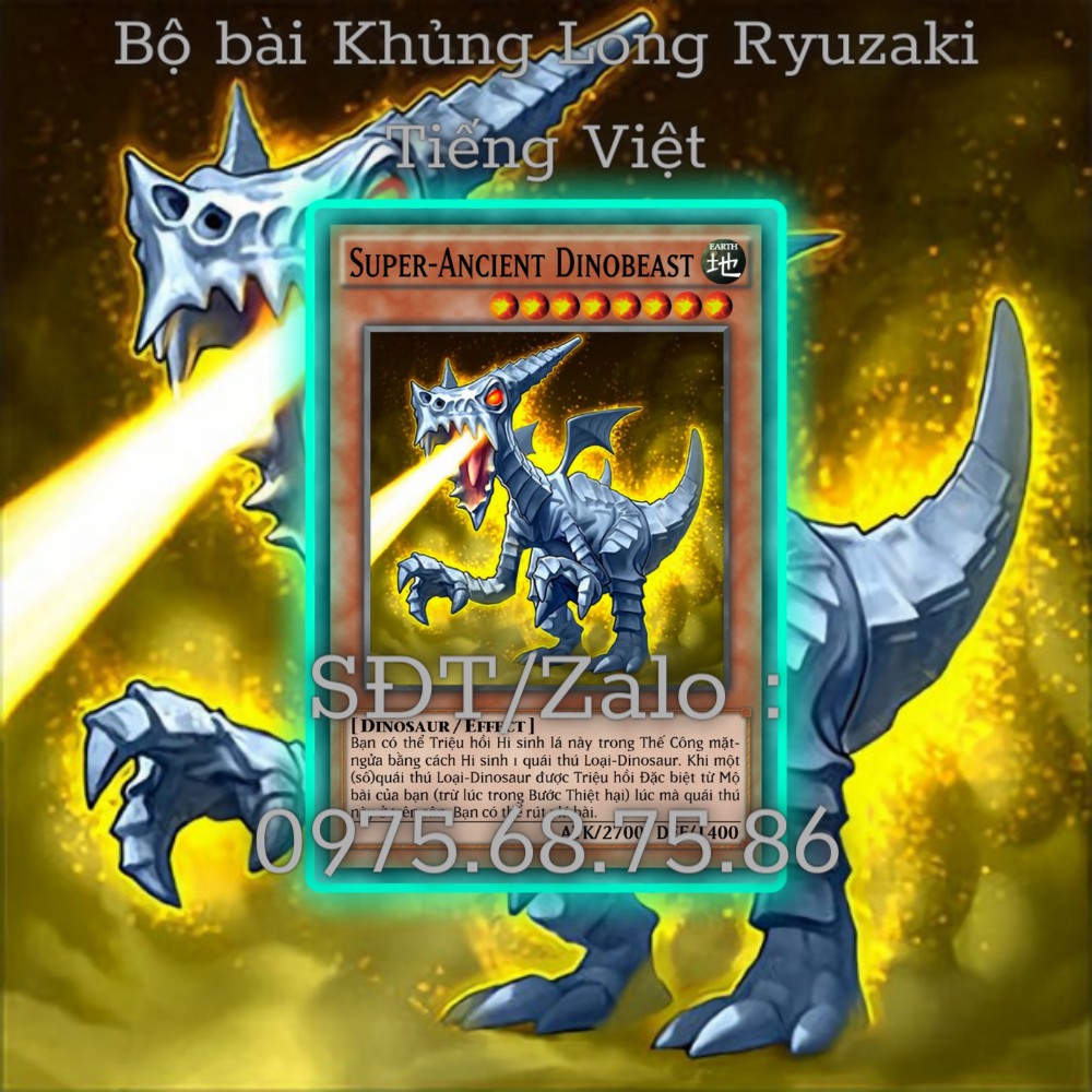 Bài Yugioh Tiếng Việt - Bộ bài Khủng Long Ryuzaki
