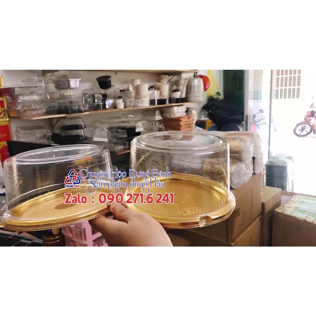 Hộp A1680 đựng bánh bao đào tiên - Hộp đựng bánh kem 14cm - Hộp đựng bánh bông lan trứng muối