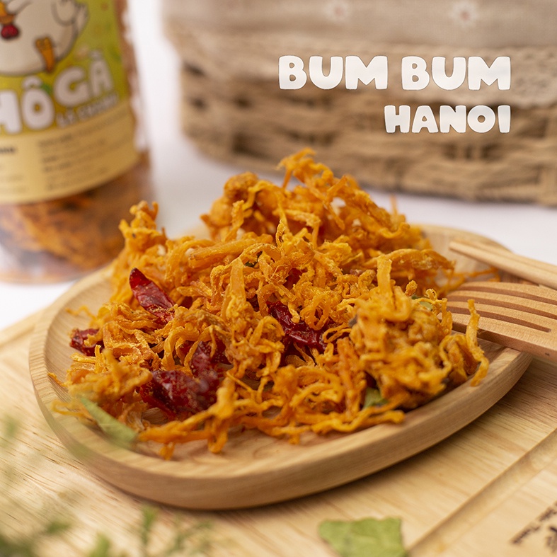 Khô gà lá chanh xé cay Bumbum đồ ăn vặt Hà Nội vừa ngon vừa rẻ | BigBuy360 - bigbuy360.vn
