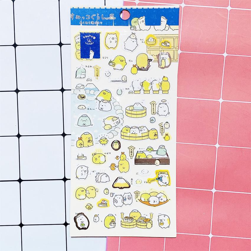 ( Lẻ tấm ) Sticker nhún nhảy ảnh dán cute in hình dễ thương