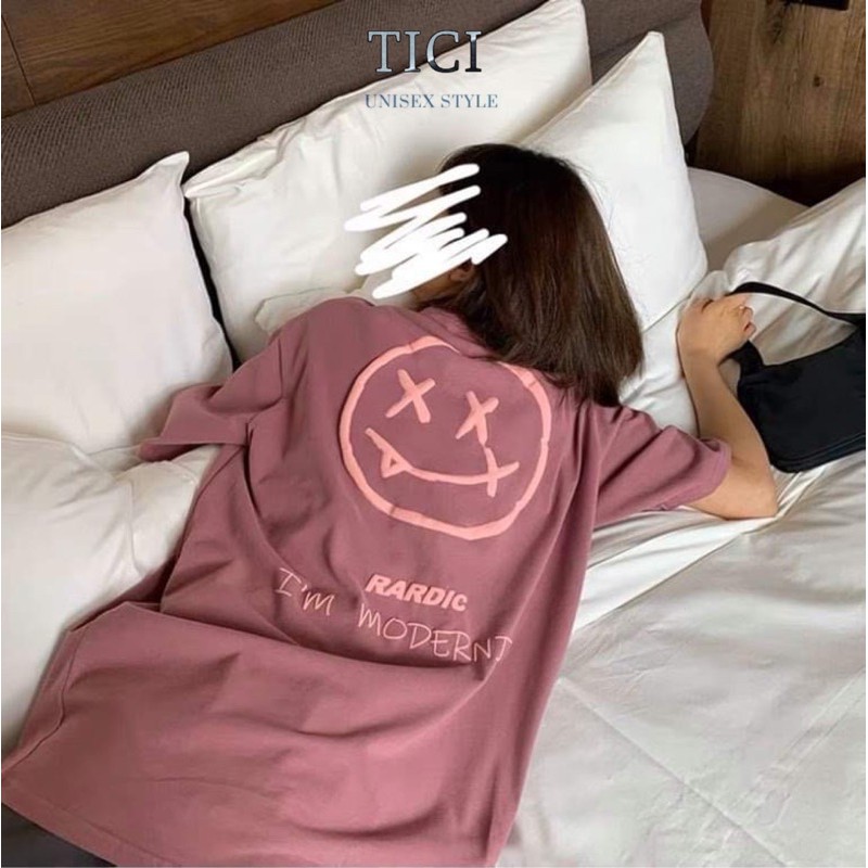 Áo Thun Unisex ❤Áo Thun Tay Lỡ RARDIC form rộng Nam/Nữ Ulzzang Unisex Màu TRẮNG/ĐEN/HỒNG/XANH XÁM❤️ | BigBuy360 - bigbuy360.vn
