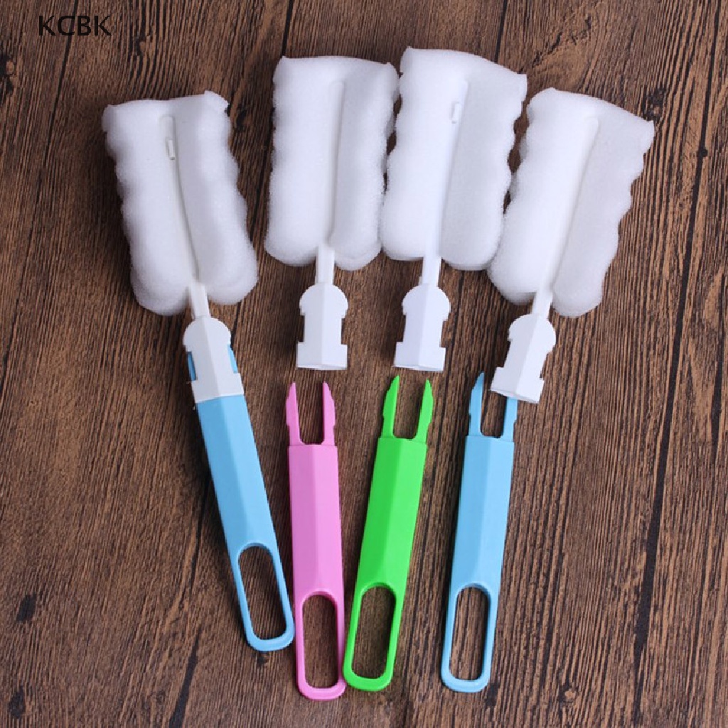 KC Long Handle Cup Brush Baby Bottle Brush Cleaner Spout Cup Washing Tool BK