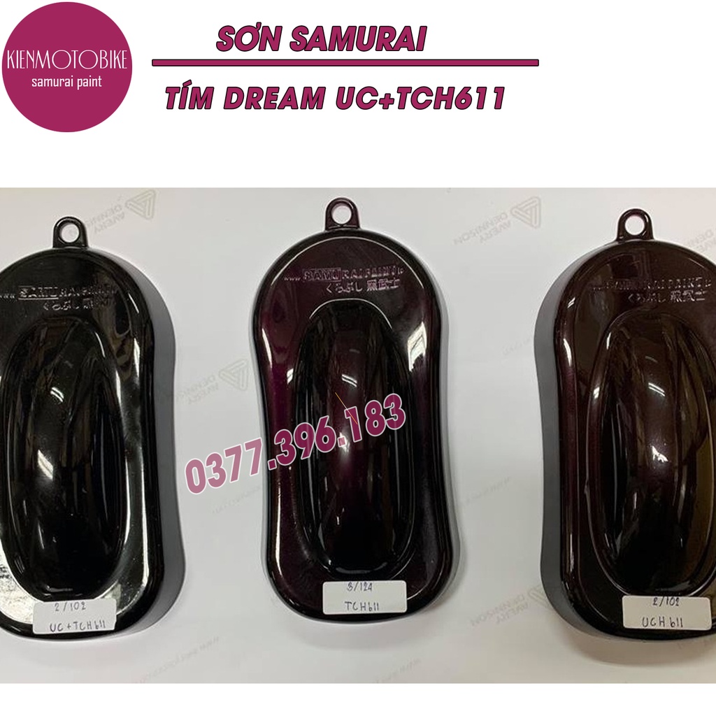 Sơn samurai màu tím dream TCH611 - sơn xịt chuyên dụng dành cho xe máy