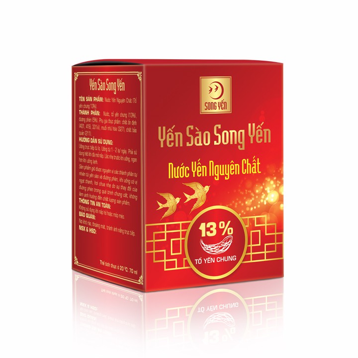 Nước Yến Nguyên Chất Song Yến - Hộp 1 Lọ 70ml