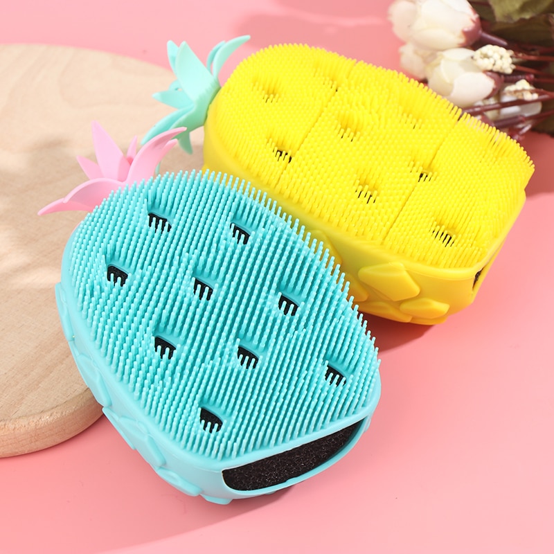 [Hàng mới về] Miếng silicone rửa mặt tẩy tế bào chết tiện dụng