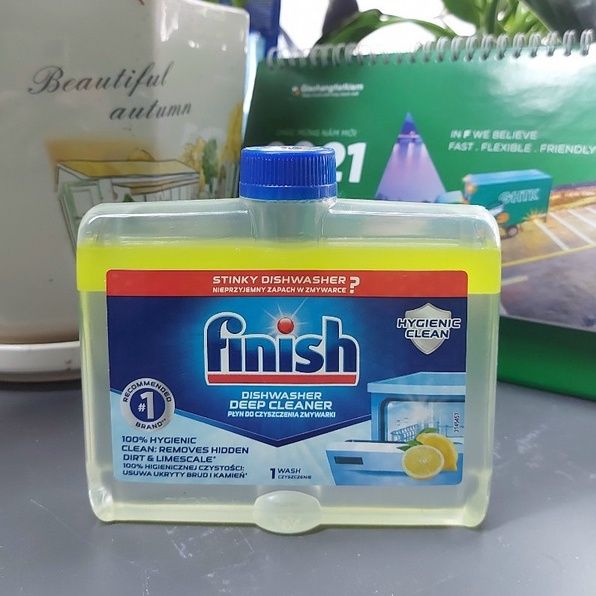 Dung dịch vệ sinh máy rửa bát Finish 250ml