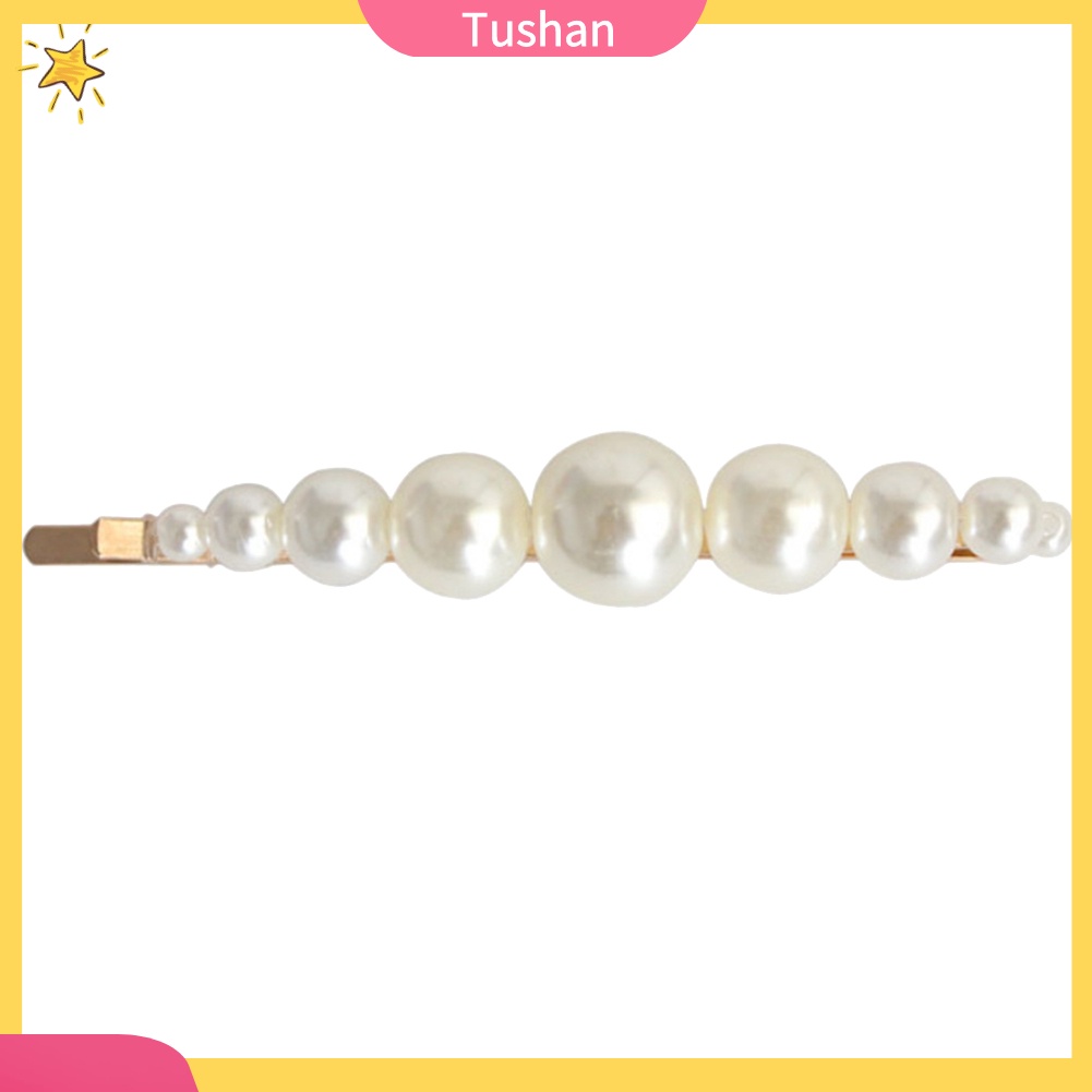 Kẹp tóc đính ngọc trai giả thời trang phù hợp làm quà tặng cho nữ/ bé gái