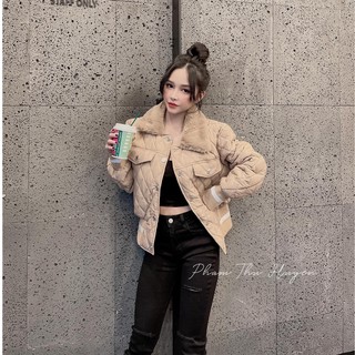 áo phao, Áo phao trần trám cổ lông