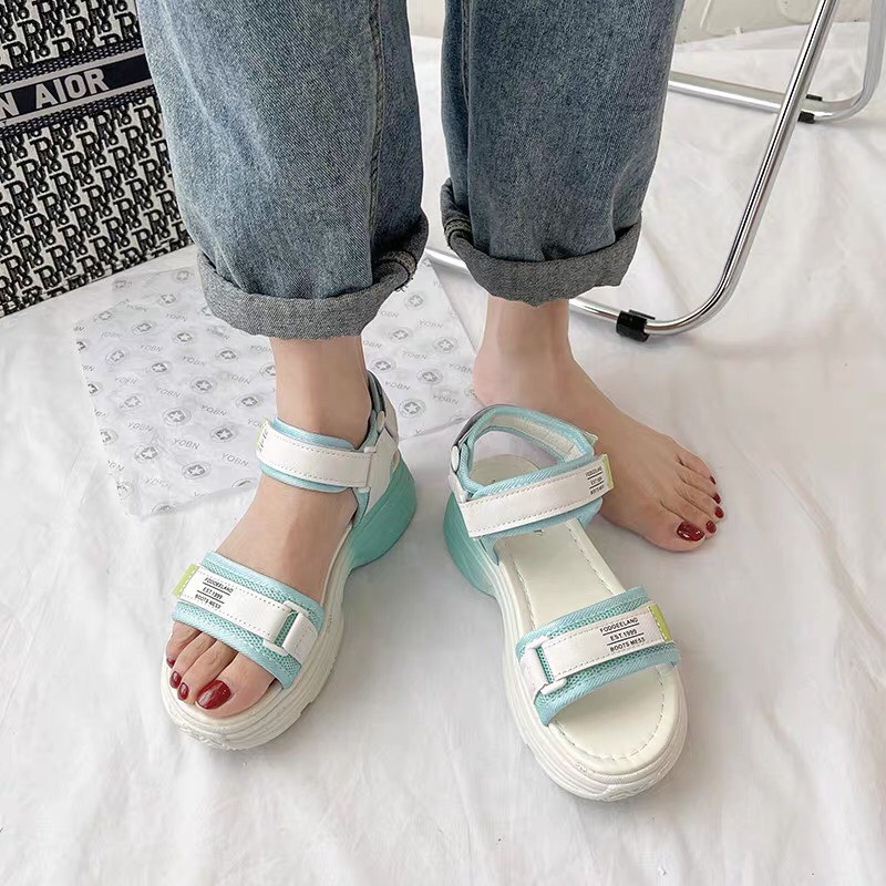 FREE SHIP Sandal nữ quai hậu độn đế êm chân tôn dáng cực xinh 007