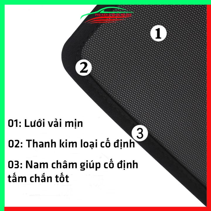 Bộ rèm chắn nắng Corolla Cross 2020 cố định nam châm thuận tiện