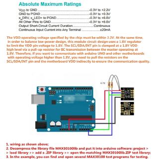 Mô Đun Cảm Biến Đo Nhịp Tim Max30100