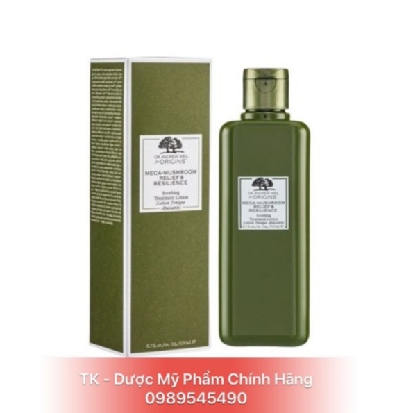 Toner Nấm Phục Hồi Da Origins Dr. Andrew Weil For Origins Mega - Mushroom Relief &amp; Resilience Soothing Treatment 200ml