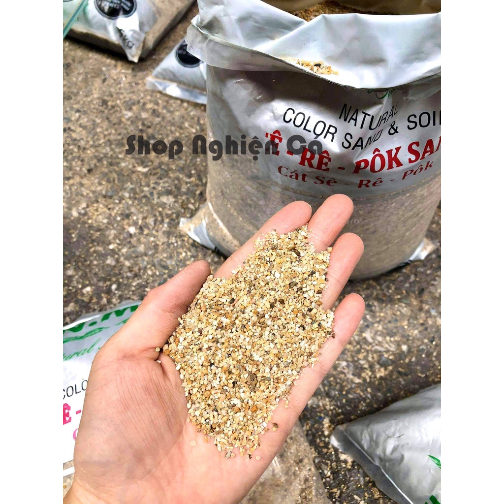 500g Cát Sê Rê Pôk Sand Trải Nền Bể Cá