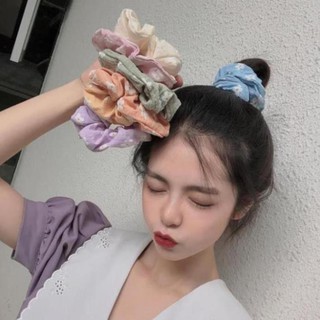 Dây buộc tóc in hoa xinh xắn