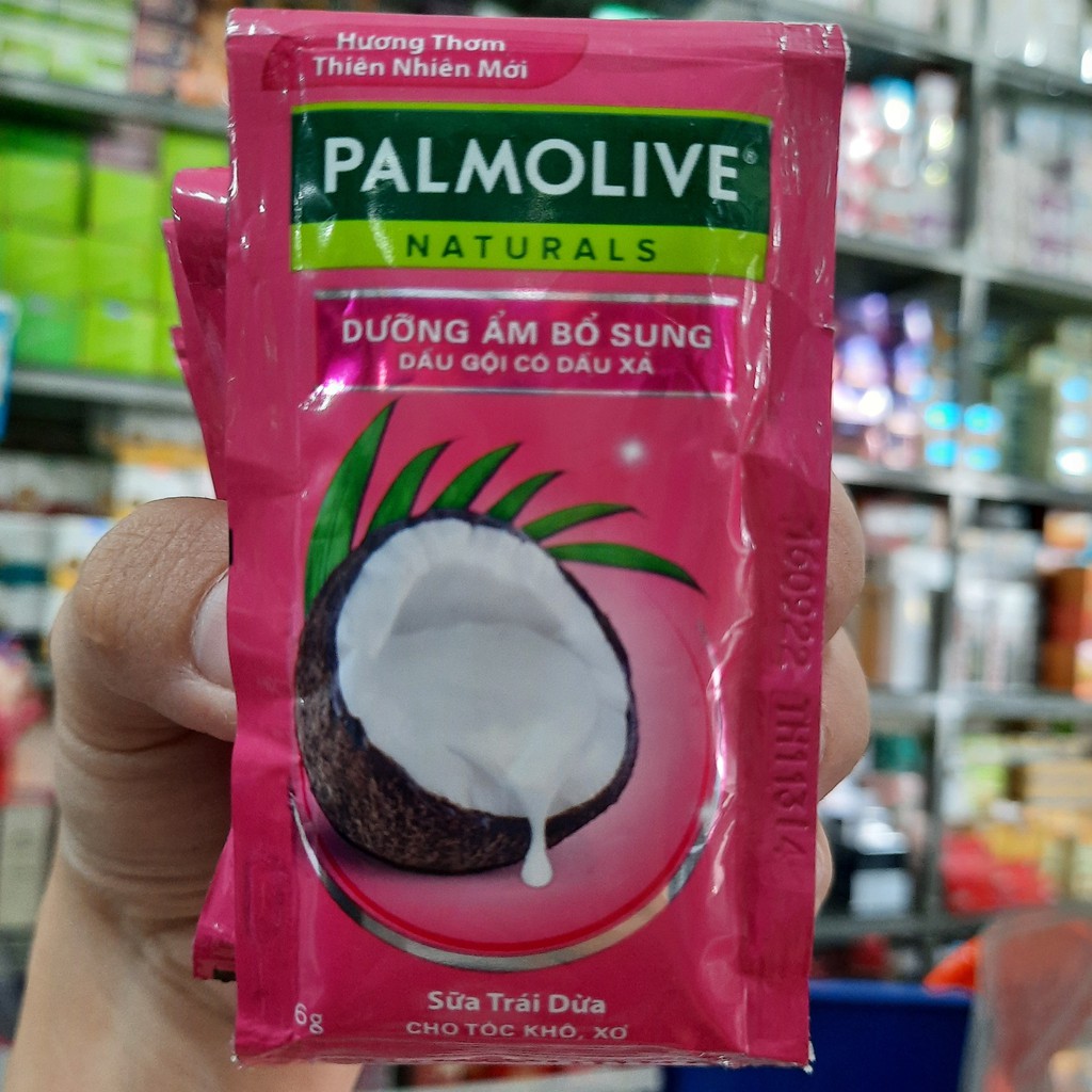 1 dây dầu gội có dầu xả Palmolive dưỡng ẩm bổ sung