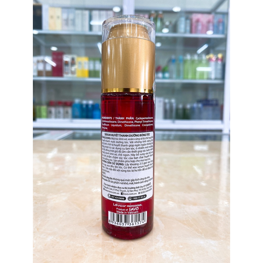 SERUM HUYẾT THANH DƯỠNG BÓNG TÓC LAVOX PHỤC HỒI HƯ TỔN 60ML