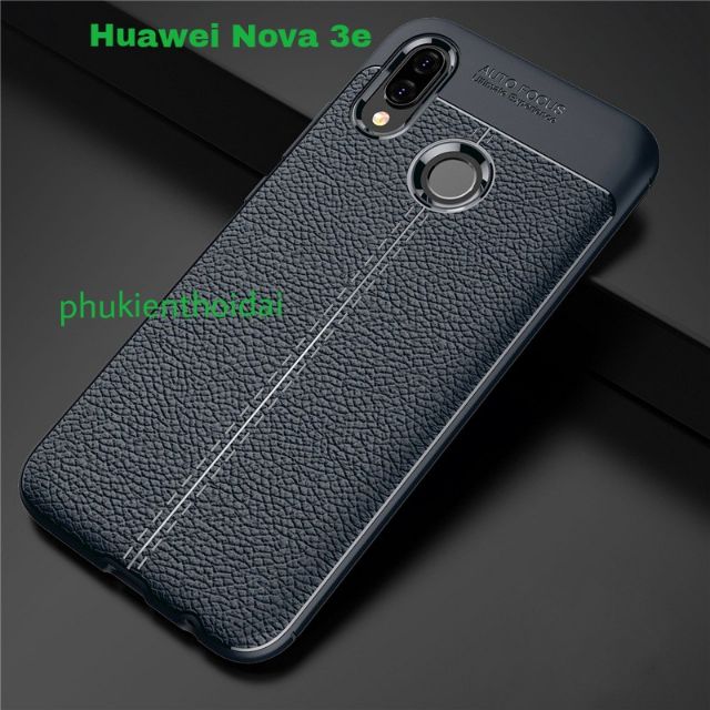 Huawei Nova 3e FREESHIP Từ 50k ốp lưng chống sốc Vân Da Hiệu Auto Focus cao cấp