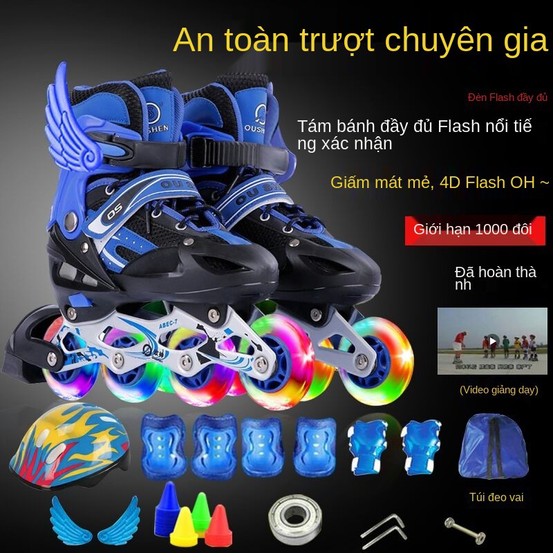 3 giày trượt patin 4 trẻ em 5 nam và nữ 6 trọn bộ 7 8 bé trai 9 gái 10 người lớn 12 tuổi