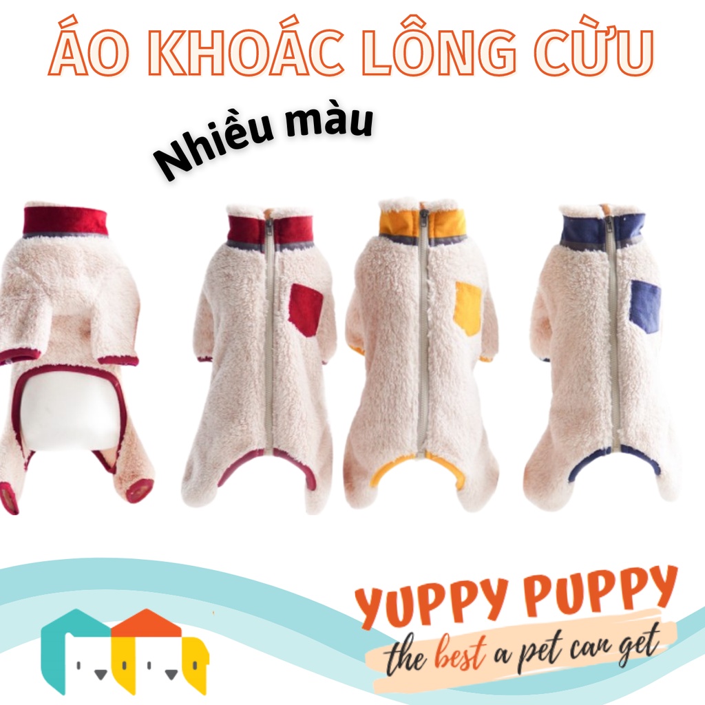Cheepet Áo khoác lông cừu / Bộ lông cừu cho chó mèo/ thú cảnh