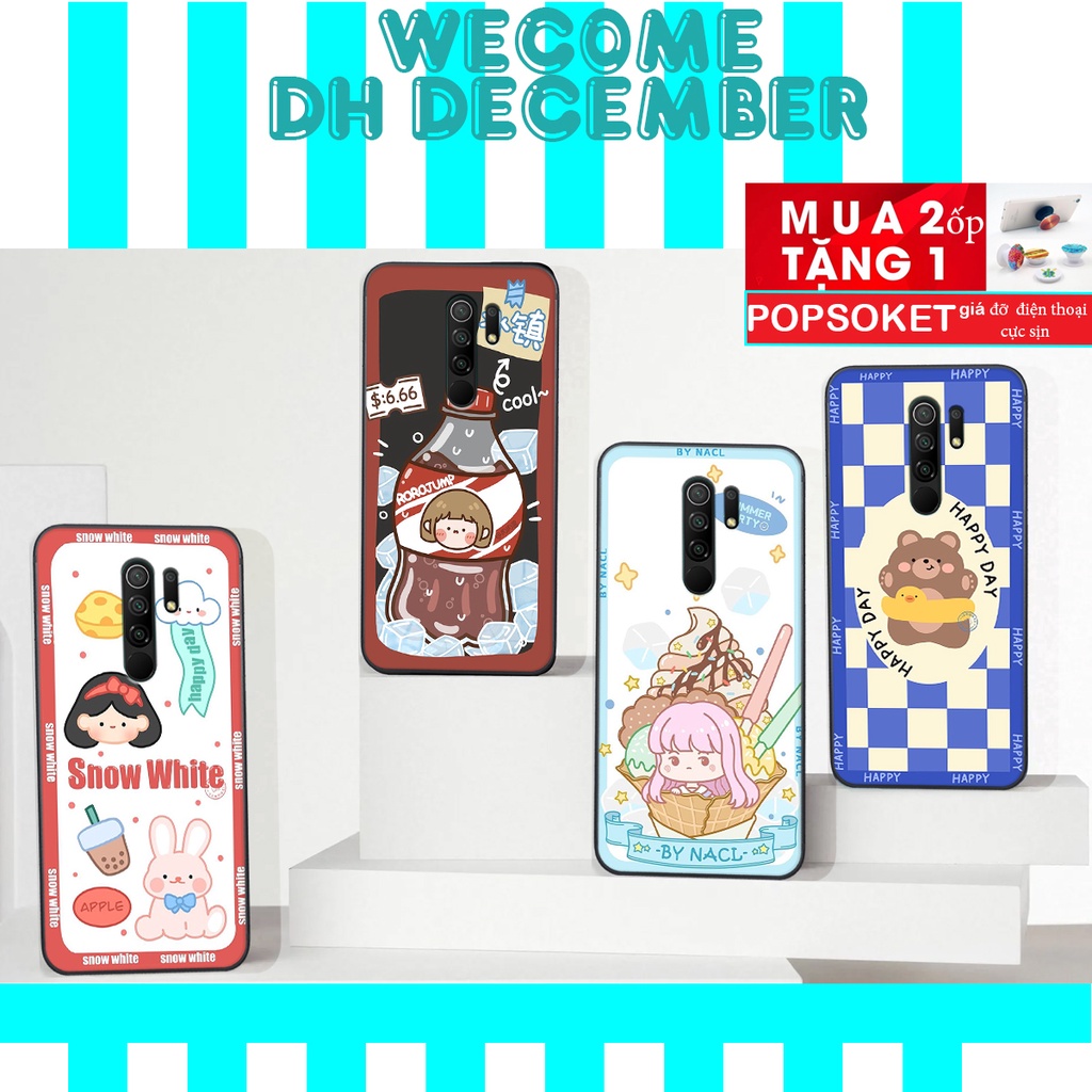 Ốp lưng Xiaomi REDMI 9  in hình 3D gấu mới nhất - sang - chảnh - ĐẸP- BỀN