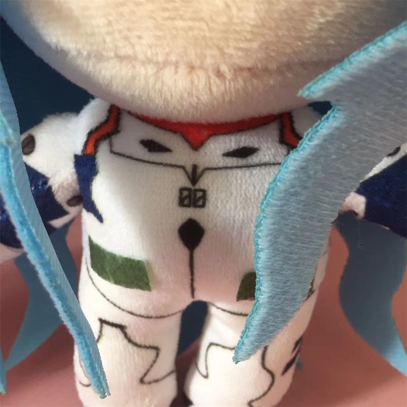 Búp Bê Nhồi Bông Ayanami Rei Tóc Ngắn / Dài Bằng Lông Nhung Trang Trí Nội Thất