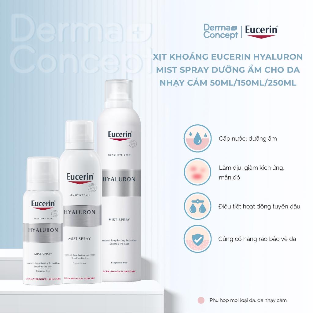 Xịt khoáng dưỡng ẩm cho da nhạy cảm Eucerin Hyaluron Mist Spray 50ml/150ml