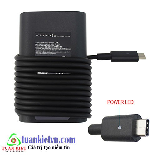 Sạc (Adapter) Dell XPS12 9250 Latitude 7370 7275 Venue 8 pro 5855 Latitude 11 5175 Venue 10 pro 5056 5v/20v-2/2.5A