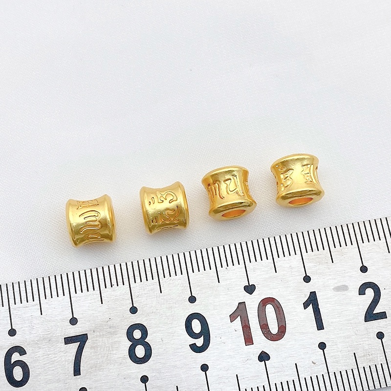 Chuỗi Hạt Mantra Sáu Cánh Màu Vàng Mờ Thủ Công diy