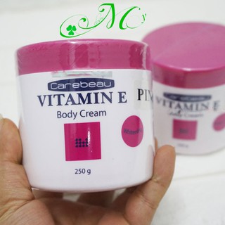 Kem vitamin E Carebeau  - Kem dưỡng da toàn thân, làm làn da trắng hồng, ngăn ngừa lão hóa da - Hũ 250g