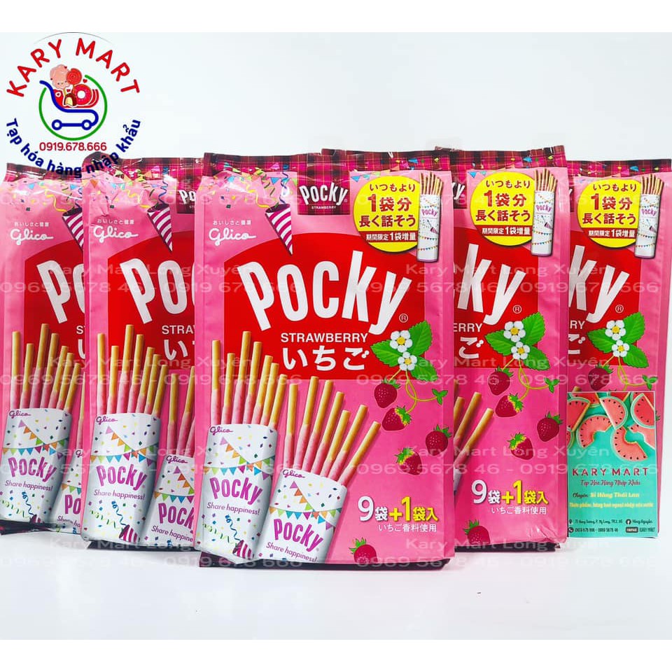 Bánh pocky Glico vị socola limited 10 gói - Nhật Bản(1/2022)