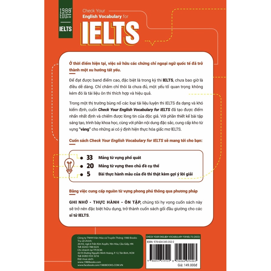 Sách Check Your English Vocabulary For Ielts (Tái Bản 2022)