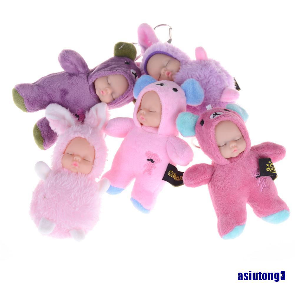 Bộ 3 Móc Khóa Búp Bê Em Bé Dễ Thương