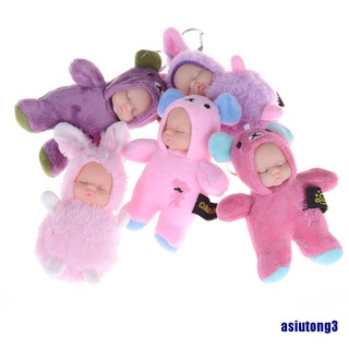 Bộ 3 Móc Khóa Búp Bê Em Bé Dễ Thương