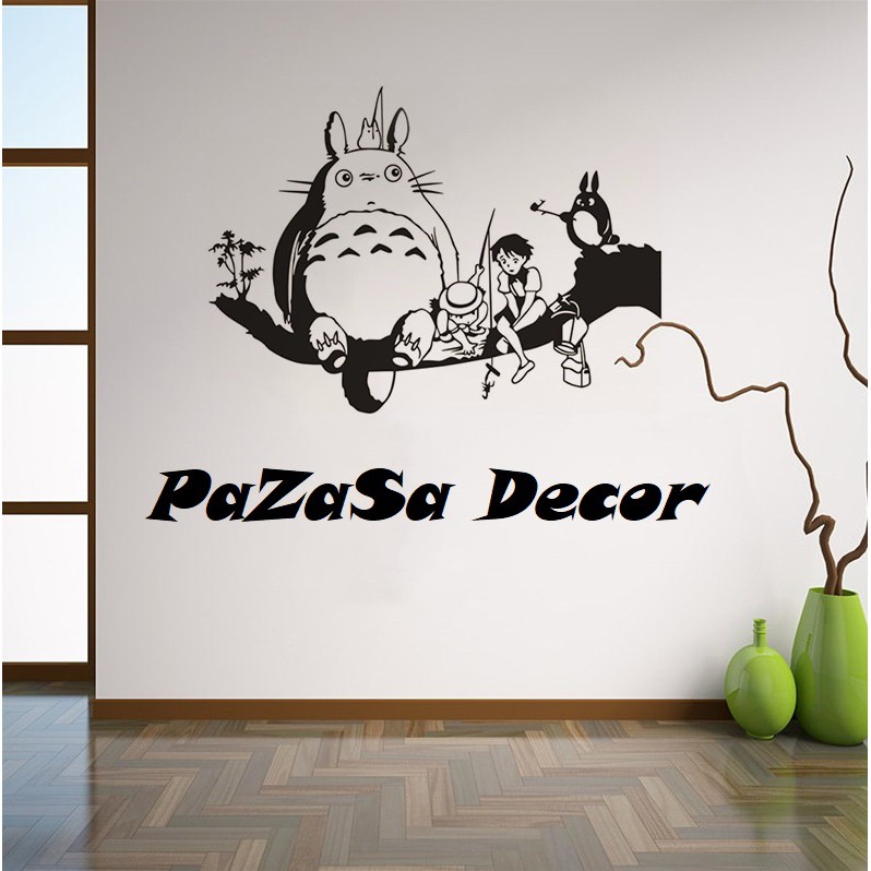 DECAL dán tường , dán kính , dán phòng khách , phòng ngủ Hoạt Hình Totoro cao cấp - Decal dán tường hiện đại( SPECIAL )