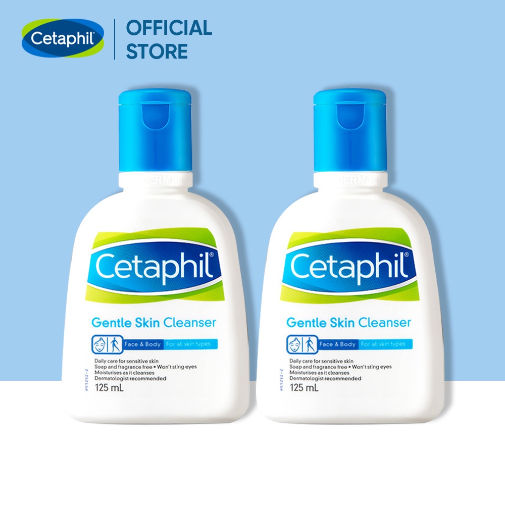 Combo 2 Sữa rửa mặt làm sạch dịu lành Cetaphil Gentle Skin Cleanser 125ml/chai