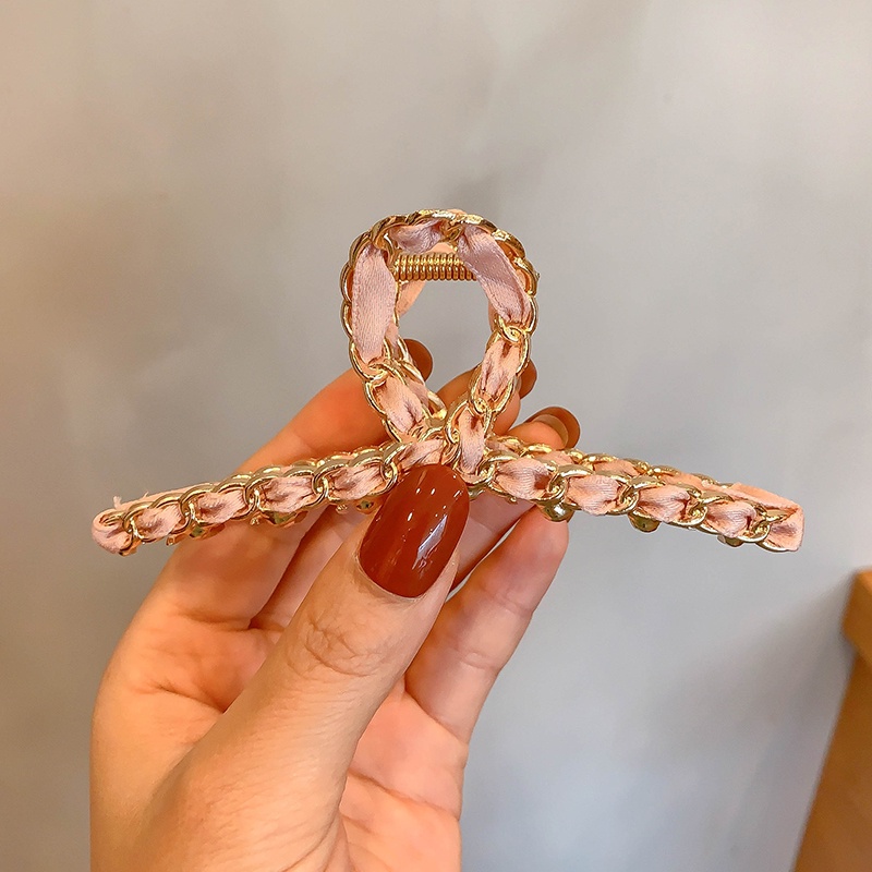 Giá Đỡ Tóc Đơn Màu Đỏ Hàn Quốc Với Thìa