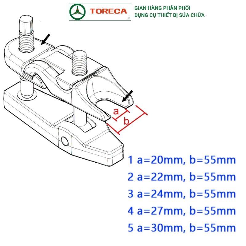 Bộ vam cảo rô tuyn trụ đứng, tháo rotuyn lái cho xe châu Âu và châu Á _ TORECA