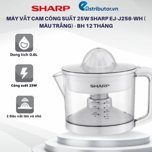 Máy Vắt Cam SHARP EJ-J256-WH - Hàng Chính Hãng