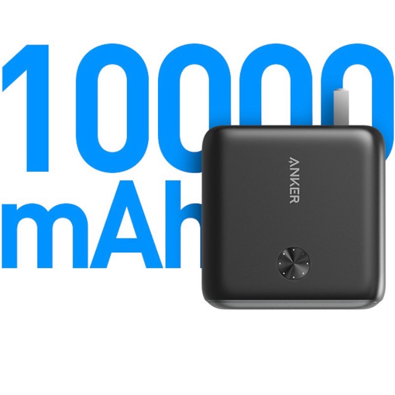 Củ sạc tường kiêm pin sạc dự phòng Anker PowerCore Fusion 10000mAh USB-C (A1623) - Hàng chính hãng